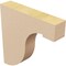 Ekena Millwork 2"W x 10"D x 10"H Thin Del Monte Rough Cedar Woodgrain TimberThane Corbel, Primed Tan CORUR02X10X10DELRCPR - alternate 4